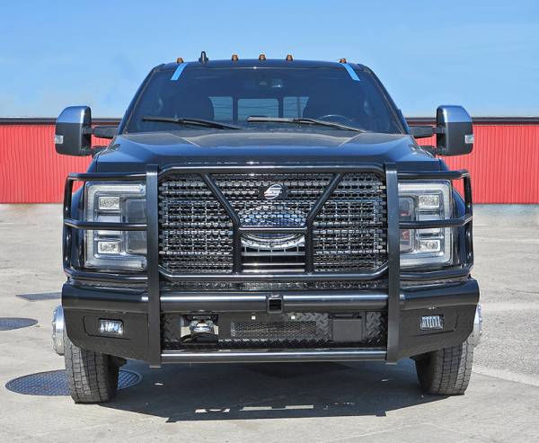 Steelcraft HD11380RCC 2017 - 2022 Ford F250/F350/F450/F550 Super Duty HD Bumper Replacements Front Bumper with Receiver - Rugged Truck Gear