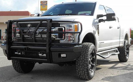 Steelcraft HD11380RCC 2017 - 2022 Ford F250/F350/F450/F550 Super Duty HD Bumper Replacements Front Bumper with Receiver - Rugged Truck Gear