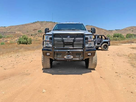 Steelcraft HD11380RCCW 2017 - 2022 Ford F250/F350/F450/F550 Super Duty HD Front Bumper Winch Ready - Rugged Truck Gear