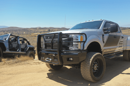 Steelcraft HD11380RCCW 2017 - 2022 Ford F250/F350/F450/F550 Super Duty HD Front Bumper Winch Ready - Rugged Truck Gear