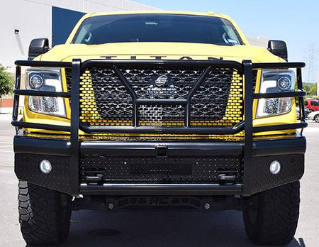 Steelcraft HD14080RC 2016 - 2024 Nissan Titan XD HD Bumper Replacements Front Bumper with Receiver - Rugged Truck Gear
