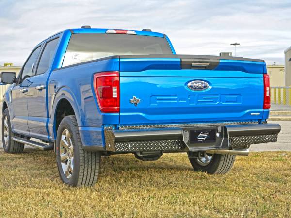 Steelcraft HD21420 2015 - 2023 Ford F150 HD Bumper Replacements Rear Bumper - Rugged Truck Gear