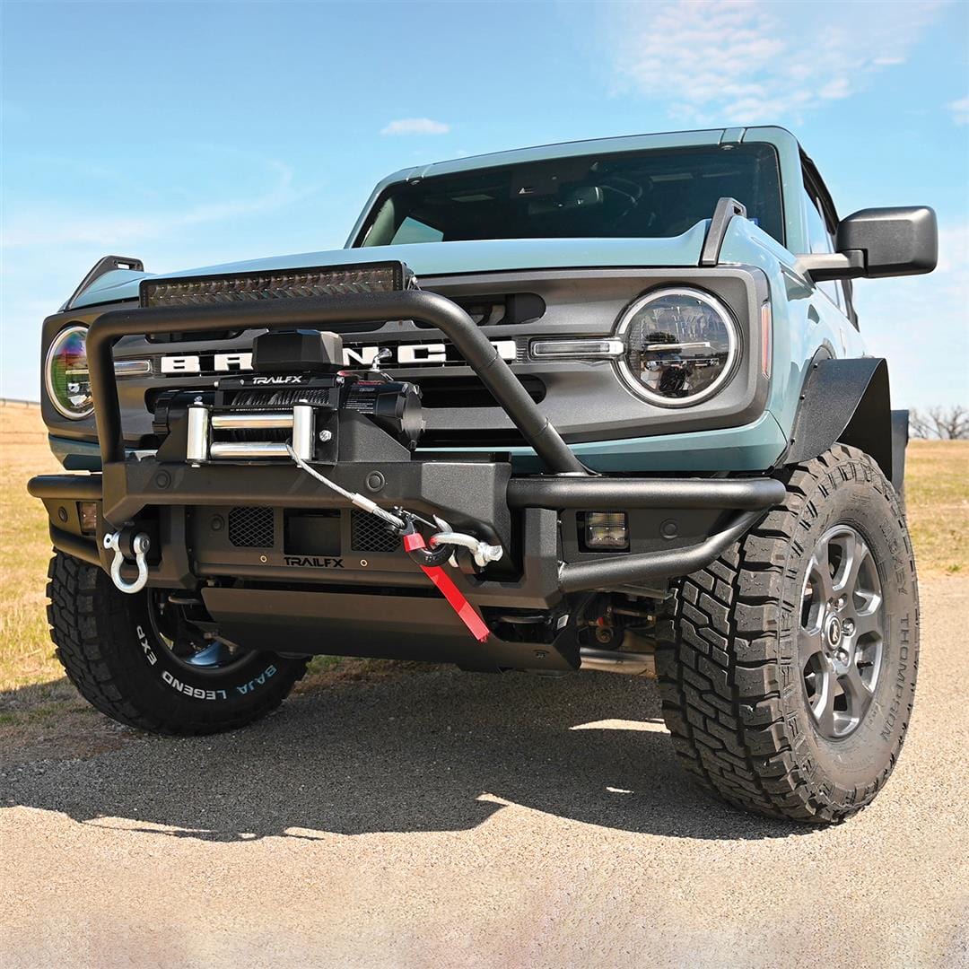 TrailFX BR002T 2021 - 2024 Ford Bronco Front Winch Bumper - Rugged Truck Gear