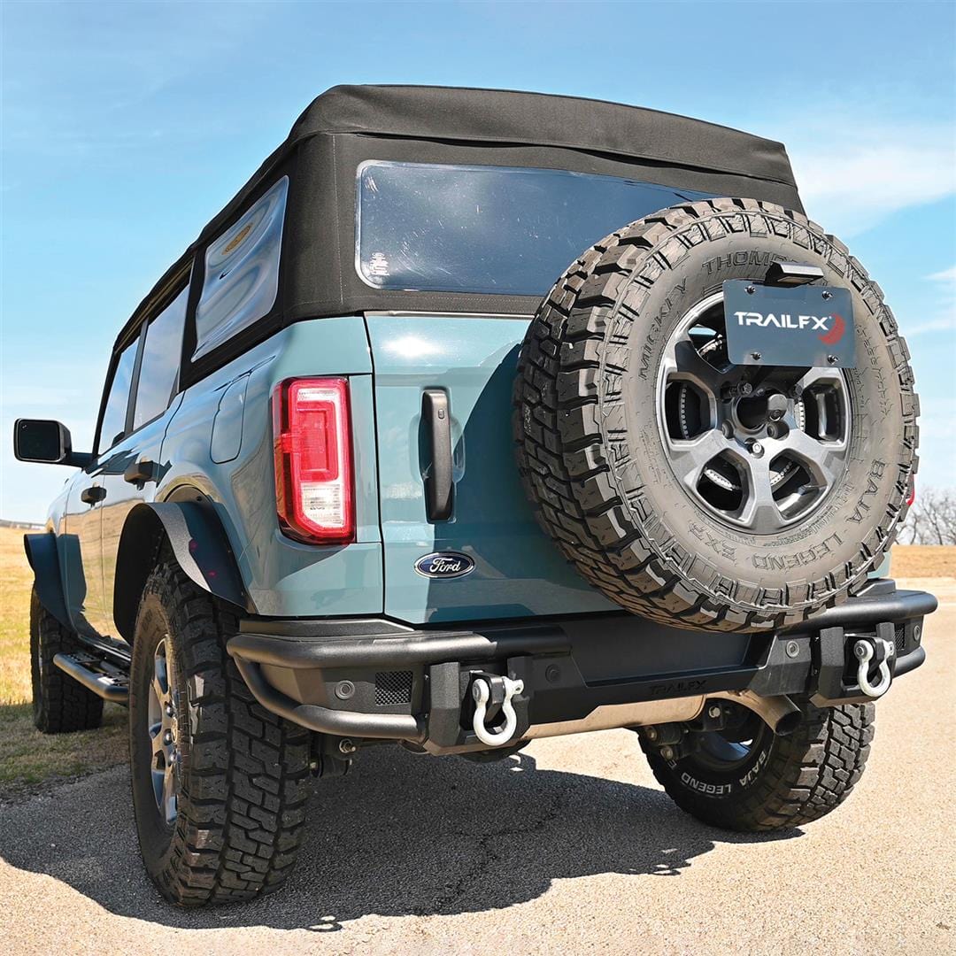 TrailFX BR004T 2021 - 2024 Ford Bronco Rear Bumper - Rugged Truck Gear