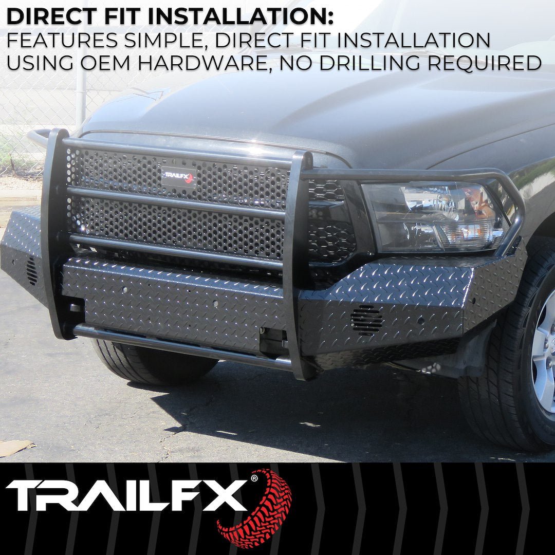 TrailFX FX3000A 2011 - 2016 Ford F250/F350/F450/F550 Super Duty Full Replacement Front Bumper - Rugged Truck Gear