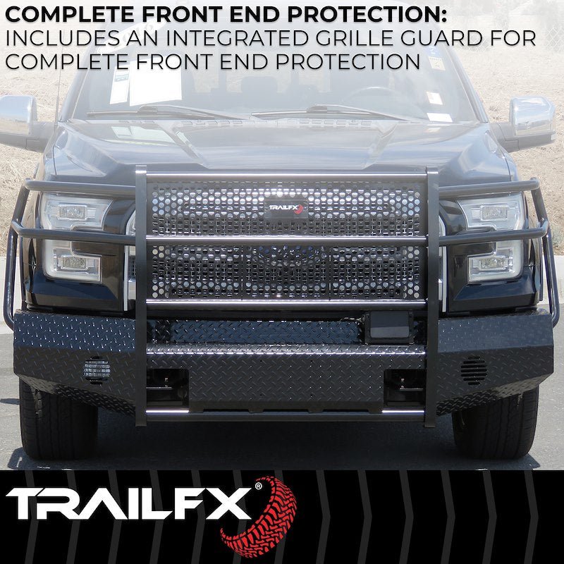 TrailFX FX3004A 2011 - 2014 Chevy Silverado 2500/3500 HD Full Replacement Front Bumper - Rugged Truck Gear
