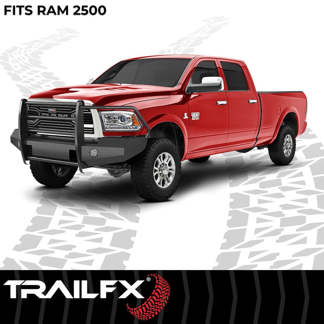 TrailFX FX3008A 2010 - 2018 Dodge Ram 2500/3500 Full Replacement Front Bumper - Rugged Truck Gear