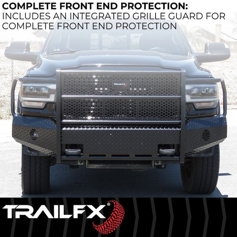 TrailFX FX3012A 2010 - 2012 Dodge Ram 1500 Full Replacement Front Bumper - Rugged Truck Gear