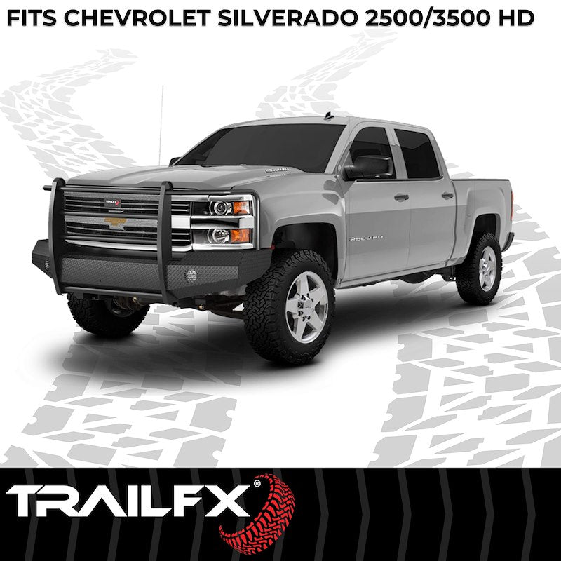 TrailFX FX3021A 2015 - 2019 Chevy Silverado 2500/3500 HD Full Replacement Front Bumper - Rugged Truck Gear