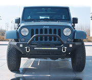 TrailFX J031T 2007 - 2018 Jeep Wrangler JK Mid Width Front Winch Bumper - Rugged Truck Gear