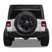 TrailFX JL02T 2018 - 2023 Jeep Wrangler JL Rear Bumper with No Sensor Holes - Rugged Truck Gear