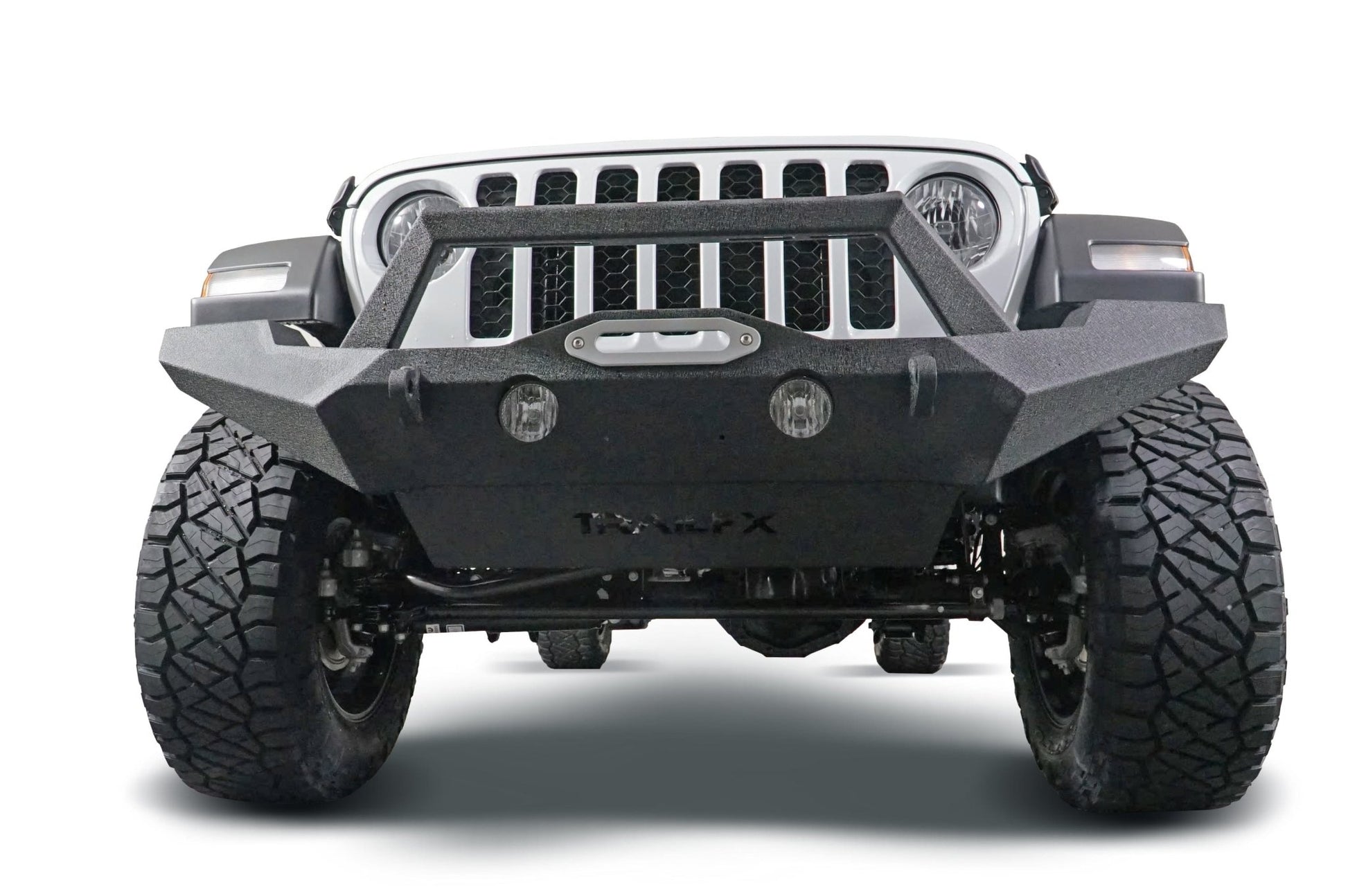TrailFX JL07T 2018 - 2023 Jeep Wrangler JL Full Width Front Winch Bumper - Rugged Truck Gear