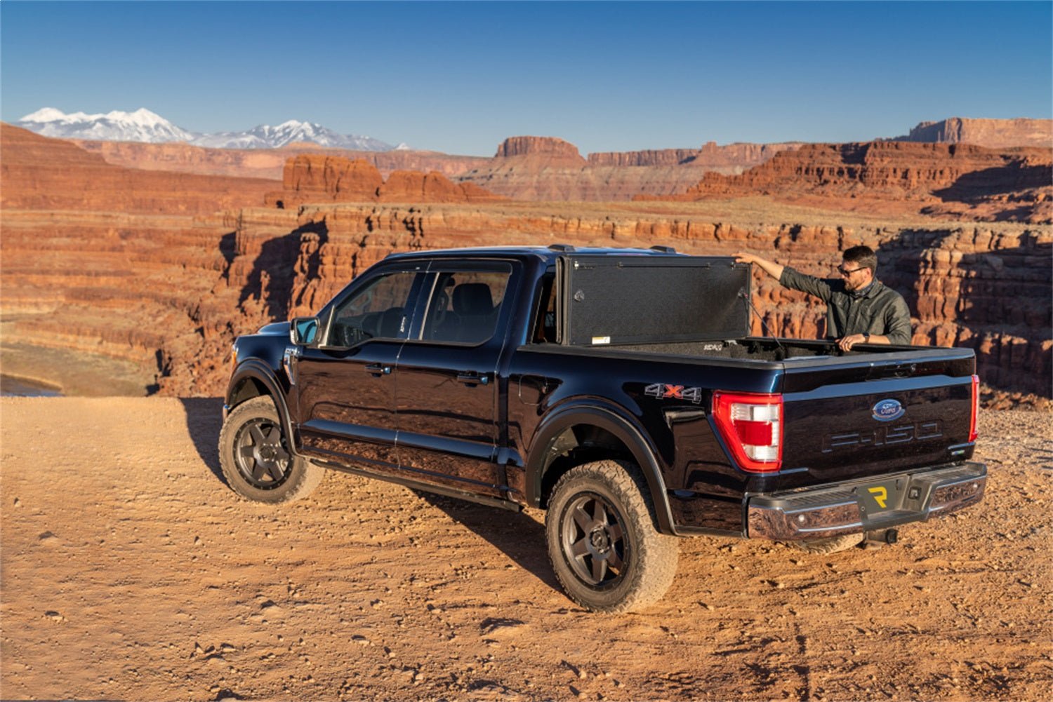 UnderCover Armor Flex AX22031 2021 - 2024 Ford F150 Hard Folding Tonneau Cover 8 ft. Bed - Rugged Truck Gear