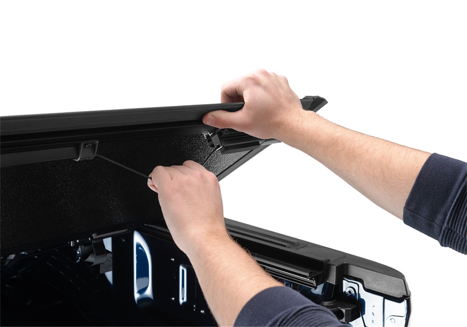 UnderCover Armor Flex AX22031 2021 - 2024 Ford F150 Hard Folding Tonneau Cover 8 ft. Bed - Rugged Truck Gear
