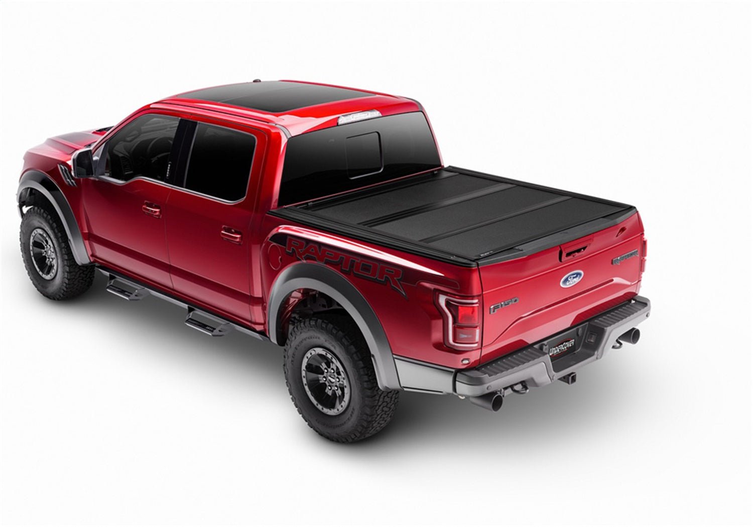 UnderCover Armor Flex AX52016 2017 - 2024 Nissan TITAN Hard Folding Tonneau Cover 8 ft. Bed - Rugged Truck Gear