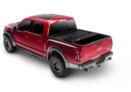 UnderCover Armor Flex AX52016 2017 - 2024 Nissan TITAN Hard Folding Tonneau Cover 8 ft. Bed - Rugged Truck Gear