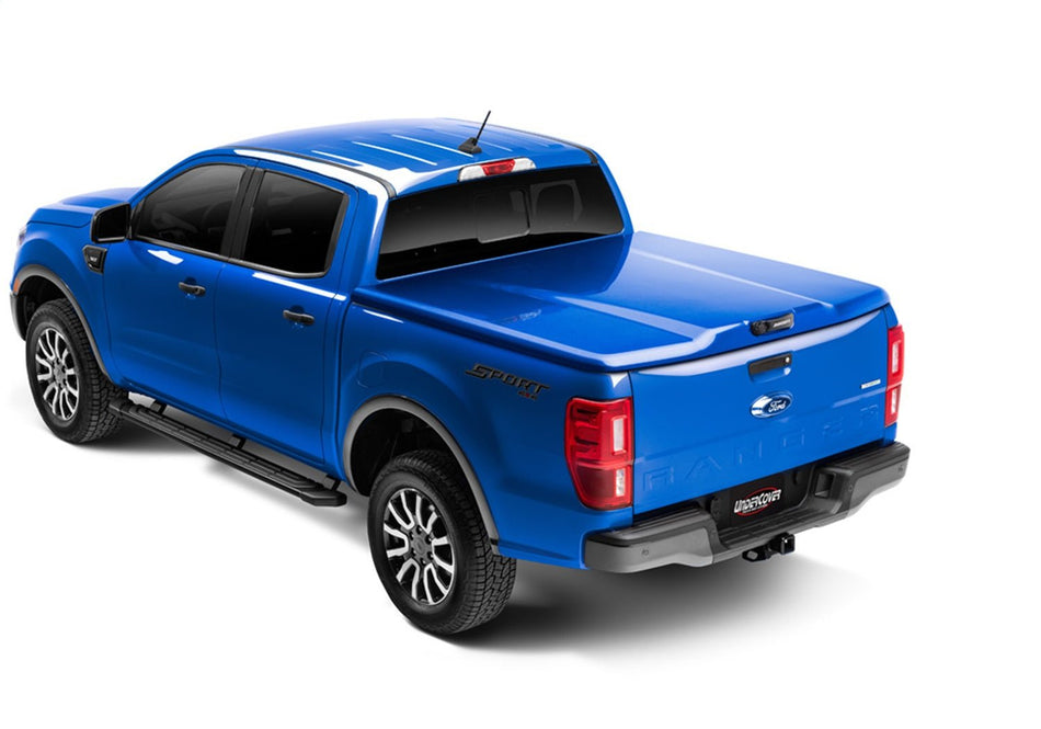 UnderCover Elite LX UC2198L - JS 2020 - 2023 Ford Ranger Hard Folding Tonneau Cover 8 ft. Bed - Rugged Truck Gear