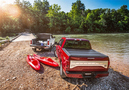 UnderCover Flex FX11008 2007 - 2013 GMC Sierra 1500 Hard Folding Tonneau Cover 8 ft. Bed - Rugged Truck Gear