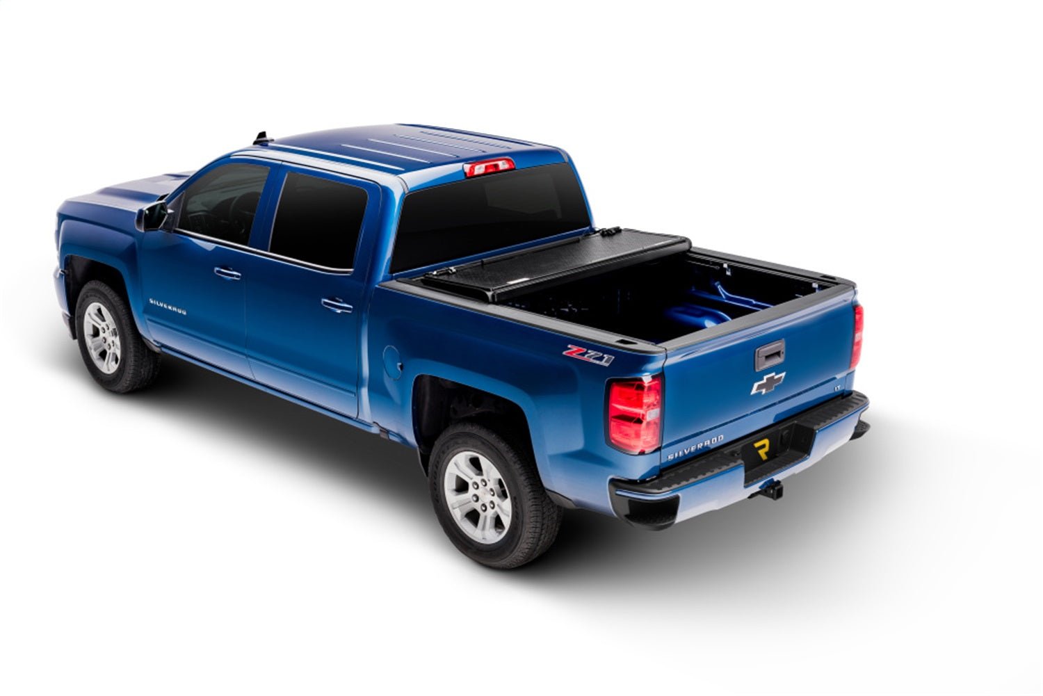 UnderCover Flex FX11025 2014 - 2018 GMC Sierra 1500 Hard Folding Tonneau Cover 8 ft. Bed - Rugged Truck Gear