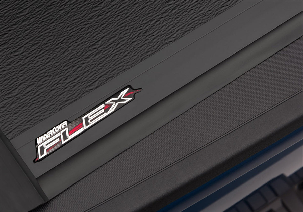 UnderCover Flex FX11025 2014 - 2018 GMC Sierra 1500 Hard Folding Tonneau Cover 8 ft. Bed - Rugged Truck Gear