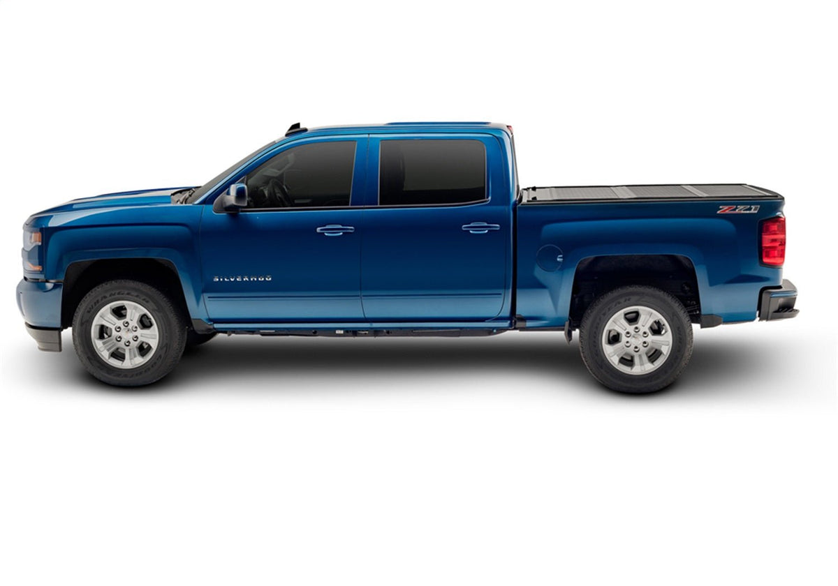 UnderCover Flex FX11025 2014 - 2018 GMC Sierra 1500 Hard Folding Tonneau Cover 8 ft. Bed - Rugged Truck Gear