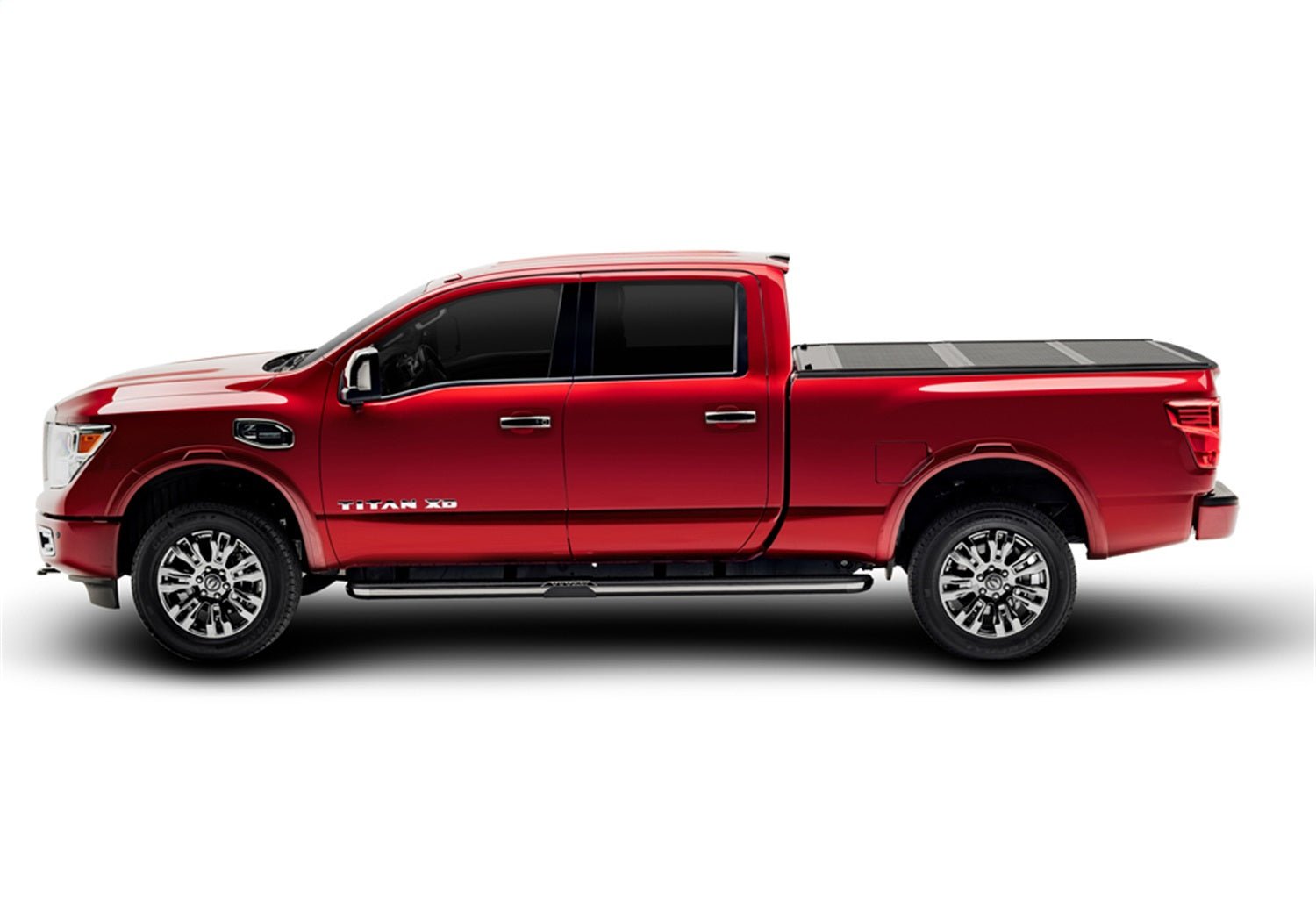 UnderCover Flex FX51016 2016 - 2024 Nissan TITAN XD Hard Folding Tonneau Cover 8 ft. Bed - Rugged Truck Gear