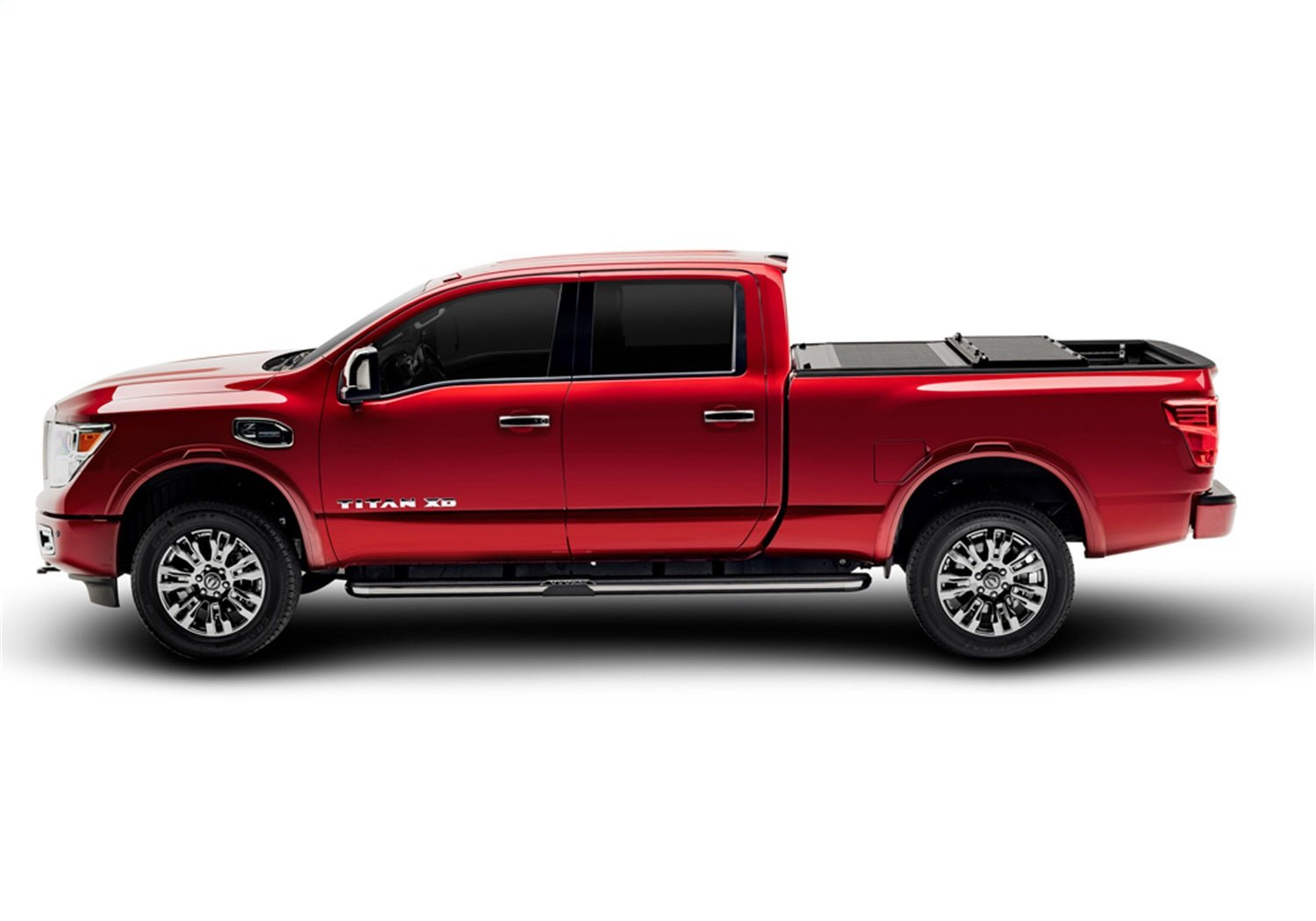 UnderCover Flex FX51016 2017 - 2024 Nissan TITAN Hard Folding Tonneau Cover 8 ft. Bed - Rugged Truck Gear