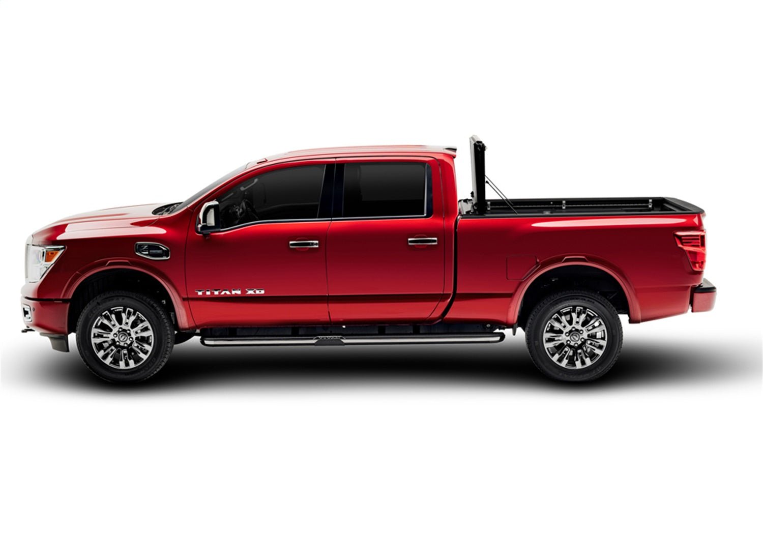 UnderCover Flex FX51016 2017 - 2024 Nissan TITAN Hard Folding Tonneau Cover 8 ft. Bed - Rugged Truck Gear