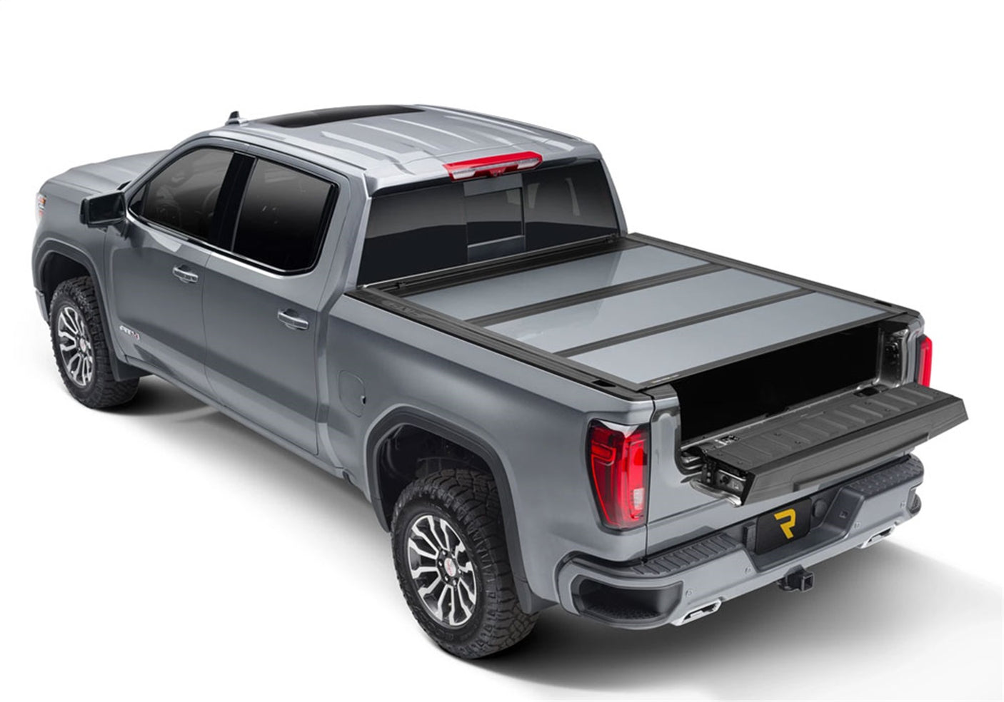 UnderCover Fusion AR12023L-GPA 2019-2020 GMC Sierra 1500 Hard Folding Tonneau Cover 8 ft. Bed