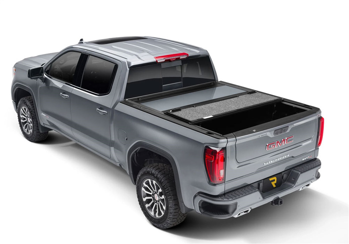 UnderCover Fusion AR12023L-GPA 2019-2020 GMC Sierra 1500 Hard Folding Tonneau Cover 8 ft. Bed