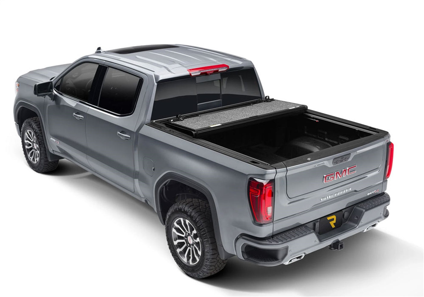 UnderCover Fusion AR12023L-GPA 2019-2020 GMC Sierra 1500 Hard Folding Tonneau Cover 8 ft. Bed