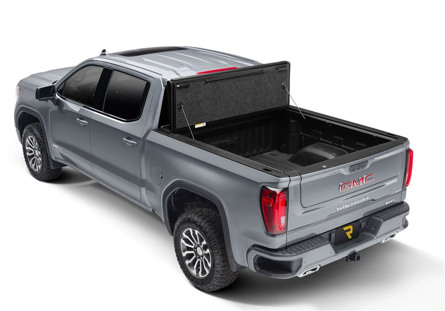 UnderCover Fusion AR12019L - 50 2014 - 2019 GMC Sierra 1500 Hard Folding Tonneau Cover 8 ft. Bed - Rugged Truck Gear