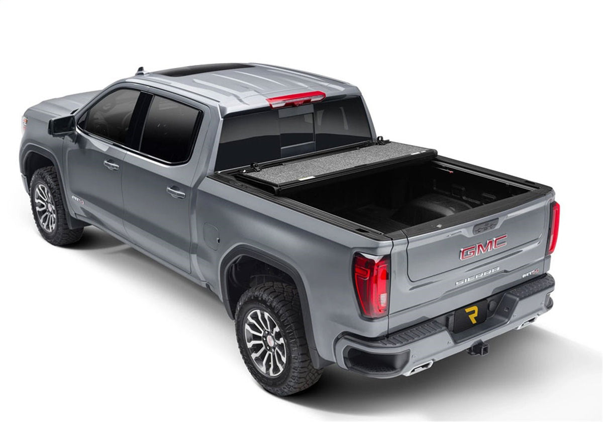 UnderCover Fusion AR12019L - 50 2014 - 2019 GMC Sierra 1500 Hard Folding Tonneau Cover 8 ft. Bed - Rugged Truck Gear