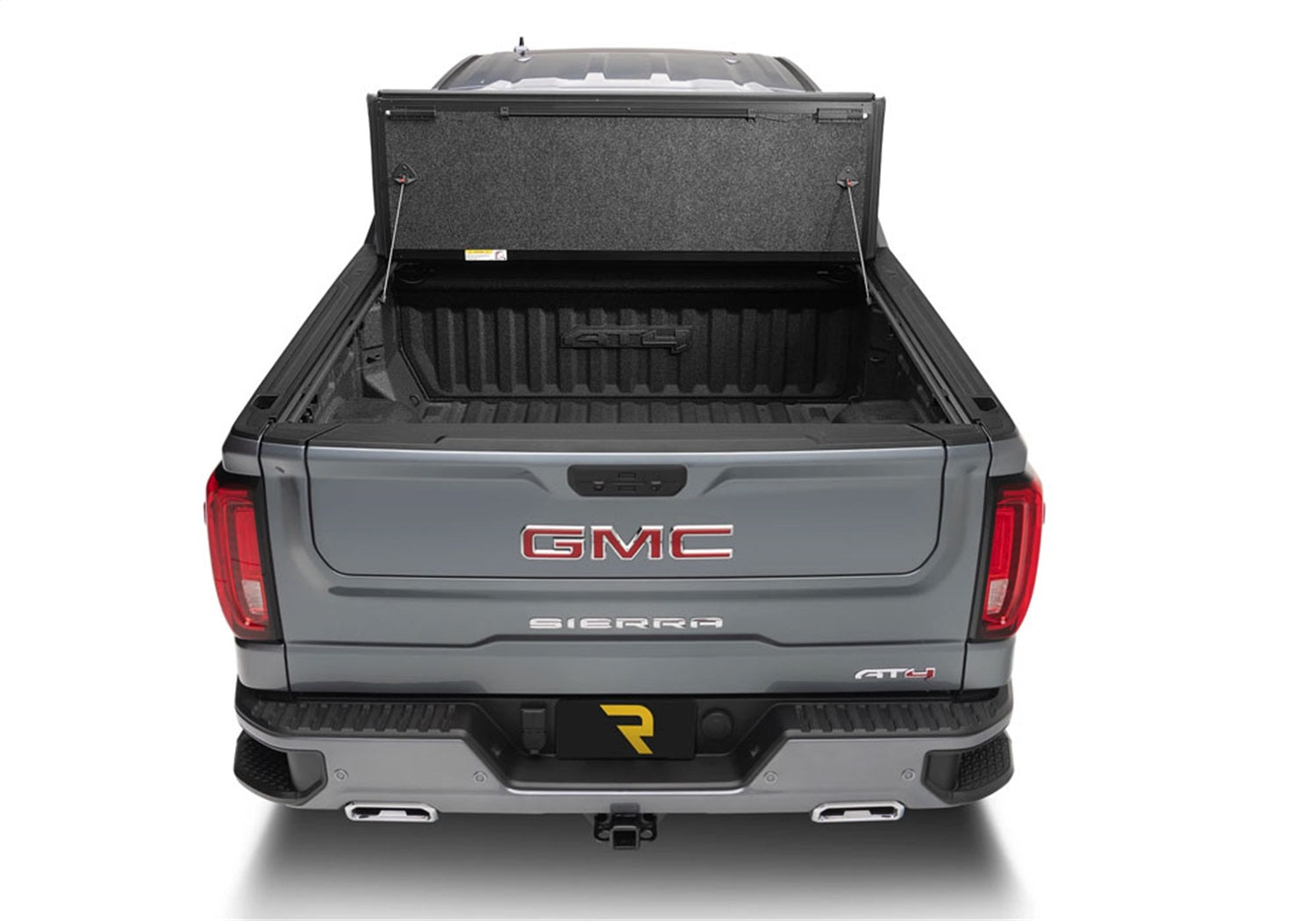 UnderCover Fusion AR12019L - 50 2014 - 2019 GMC Sierra 1500 Hard Folding Tonneau Cover 8 ft. Bed - Rugged Truck Gear