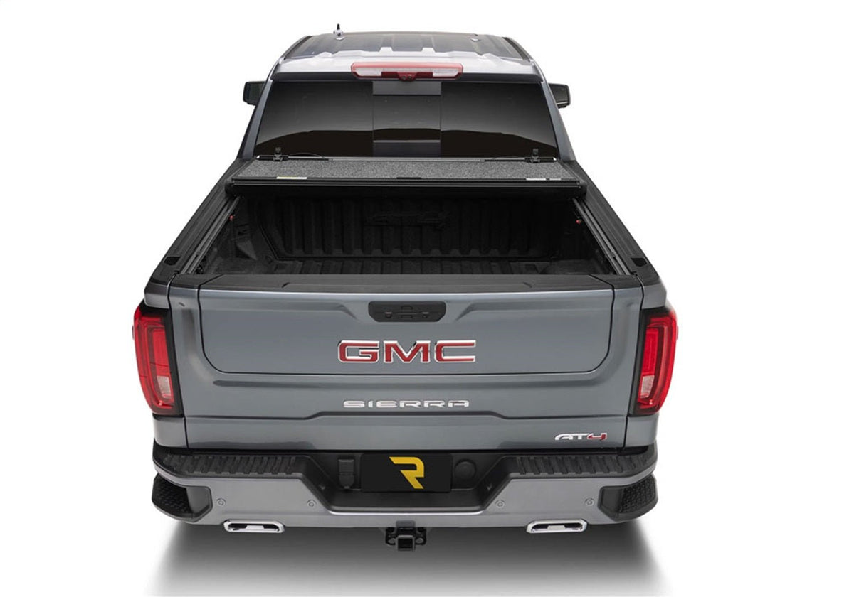 UnderCover Fusion AR12019L - 50 2014 - 2019 GMC Sierra 1500 Hard Folding Tonneau Cover 8 ft. Bed - Rugged Truck Gear