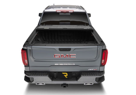 UnderCover Fusion AR12019L - 50 2014 - 2019 GMC Sierra 1500 Hard Folding Tonneau Cover 8 ft. Bed - Rugged Truck Gear