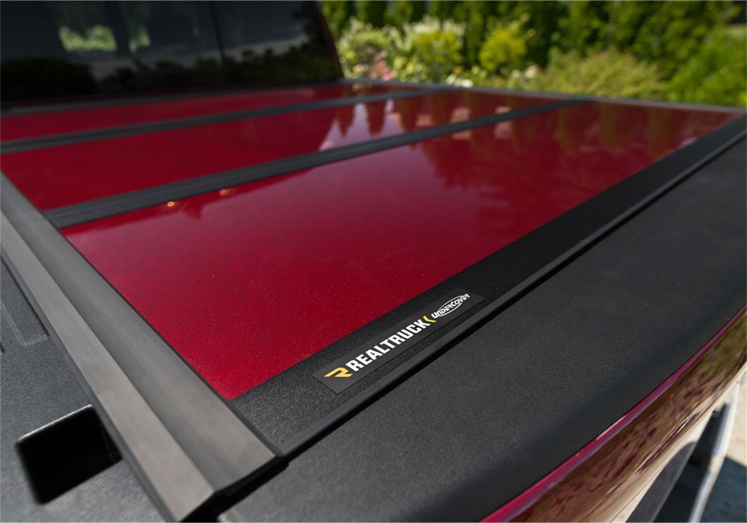 UnderCover Fusion AR32004L - PR4 2019 - 2021 Dodge Ram 3500 Hard Folding Tonneau Cover 8 ft. Bed - Rugged Truck Gear