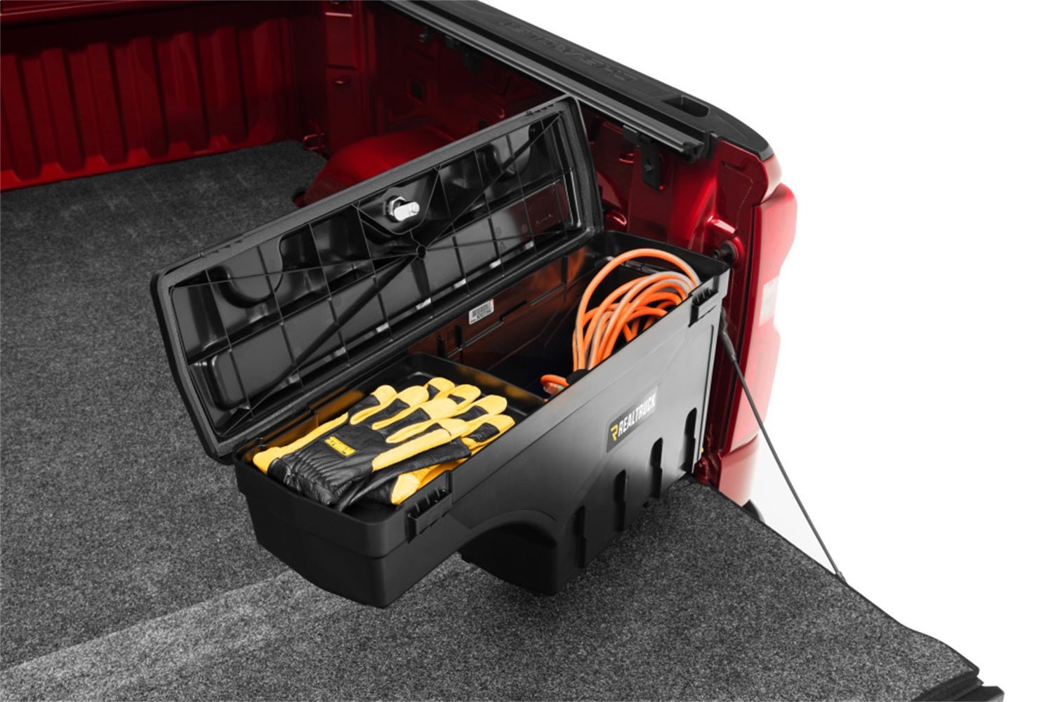 UnderCover Swing Case SC304P 2020 - 2024 Jeep Gladiator JT Passenger Side Truck Bed Toolbox 6 ft. Bed - Rugged Truck Gear