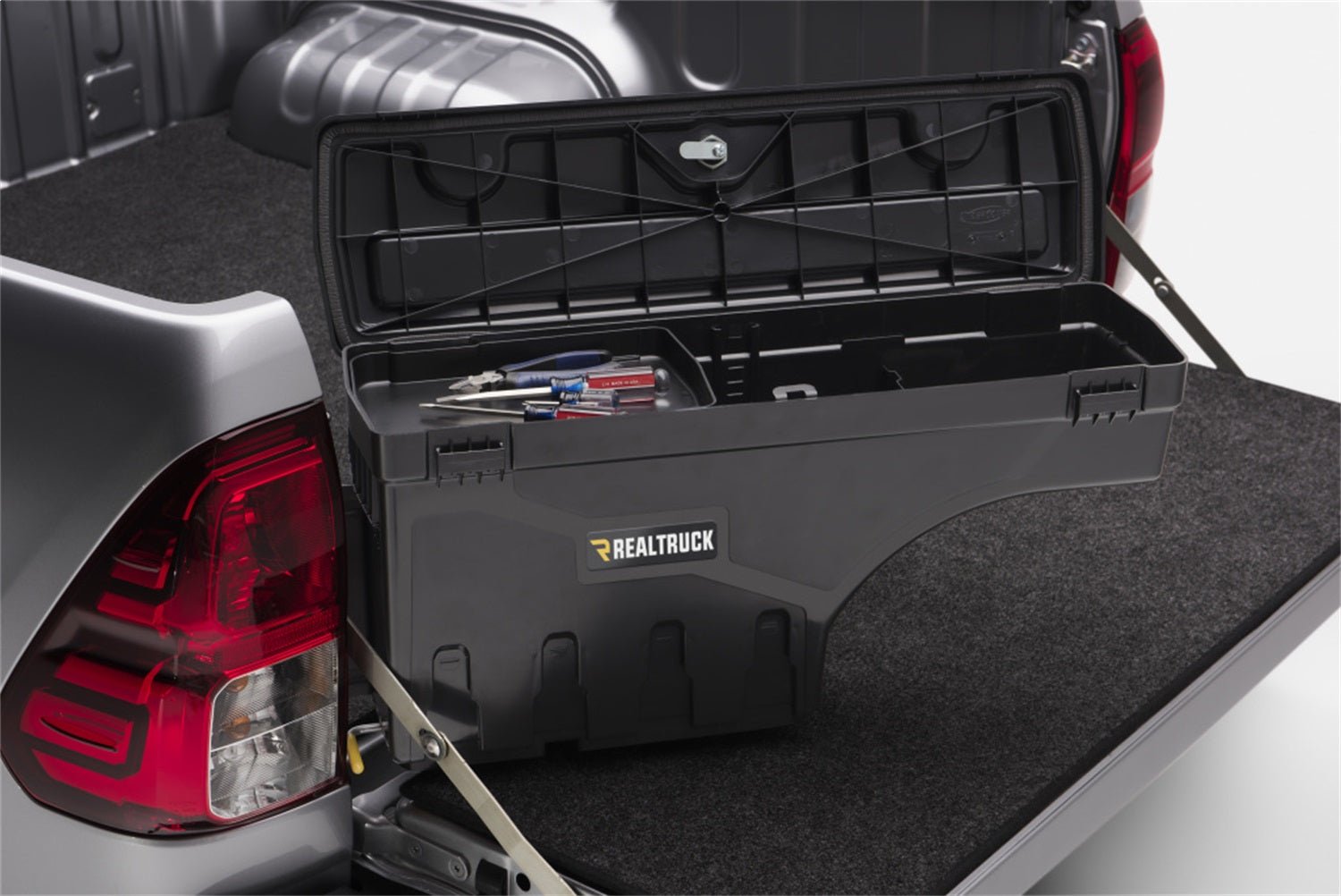 UnderCover Swing Case SC403D 2019 - 2023 Toyota Tacoma Driver Side Truck Bed Toolbox 8 ft. Bed - Rugged Truck Gear
