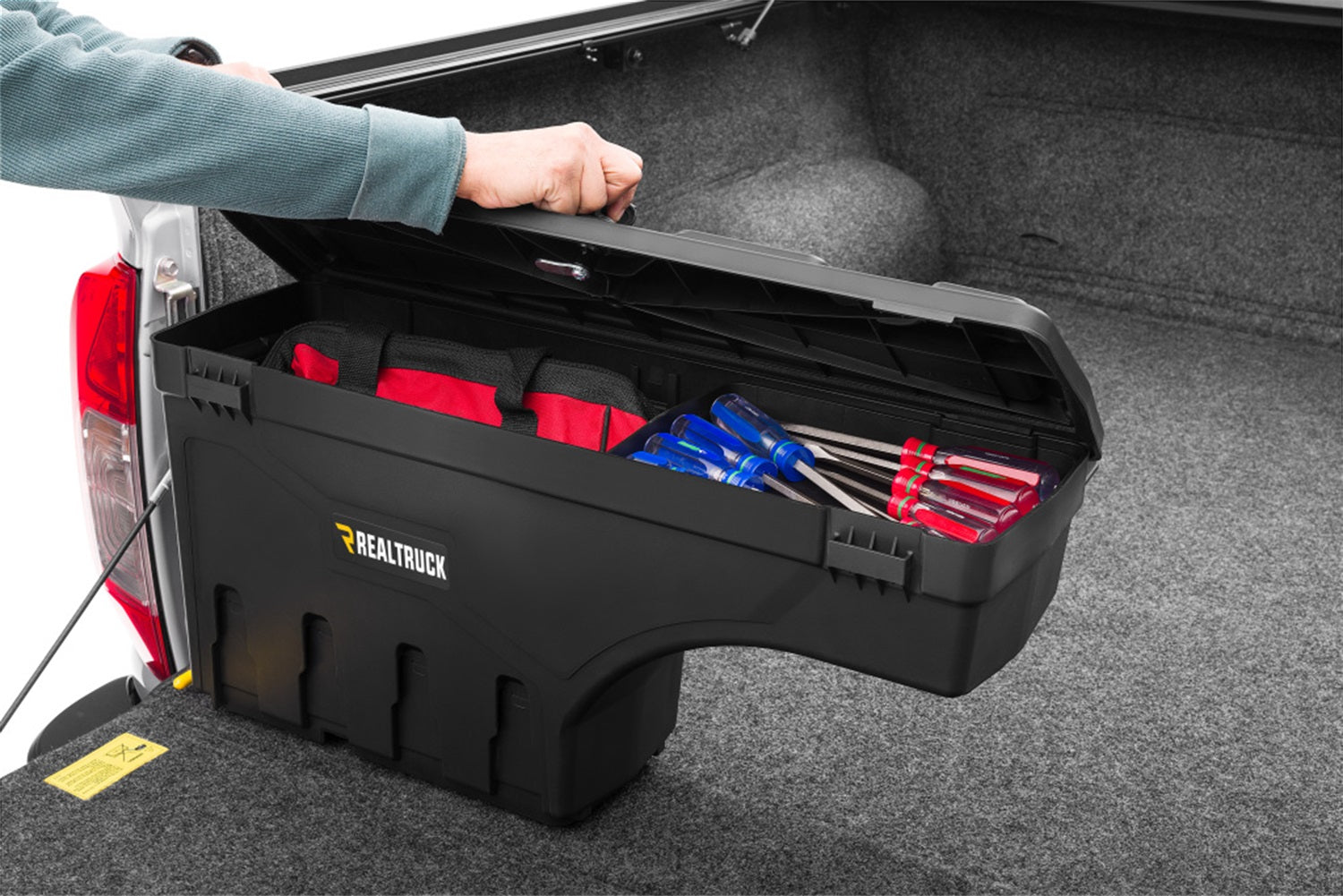UnderCover Swing Case SC503D 2022 Nissan Frontier Driver Side Truck Bed Toolbox 6 ft. Bed - Rugged Truck Gear