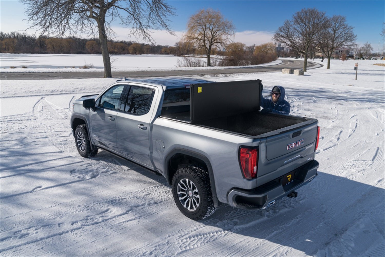 UnderCover Triad TR46019 2024 Toyota Tacoma Hard Folding Tonneau Cover 6 ft. Bed - Rugged Truck Gear