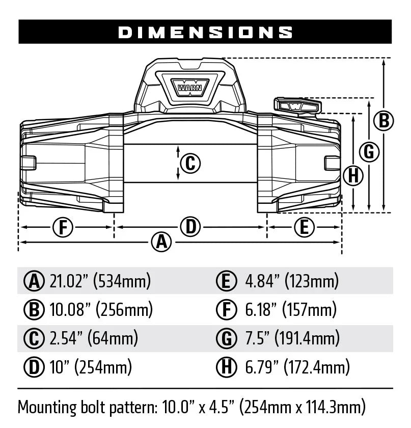 Warn 103251 VR EVO 8 - S Winch - Rugged Truck Gear