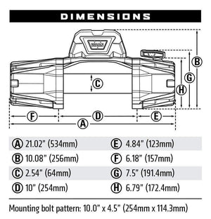 Warn 103253 VR EVO 10-S-BumperStock