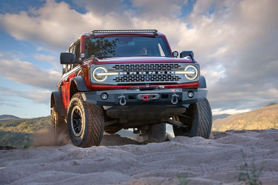WARN 107870 2021 - 2025 Ford Bronco Elite Front Winch Bumper - Rugged Truck Gear