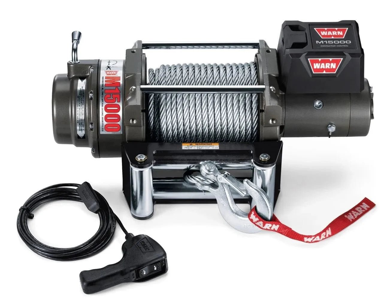 WARN 47801 M15000 15K Heavy Duty Truck Winch - Rugged Truck Gear