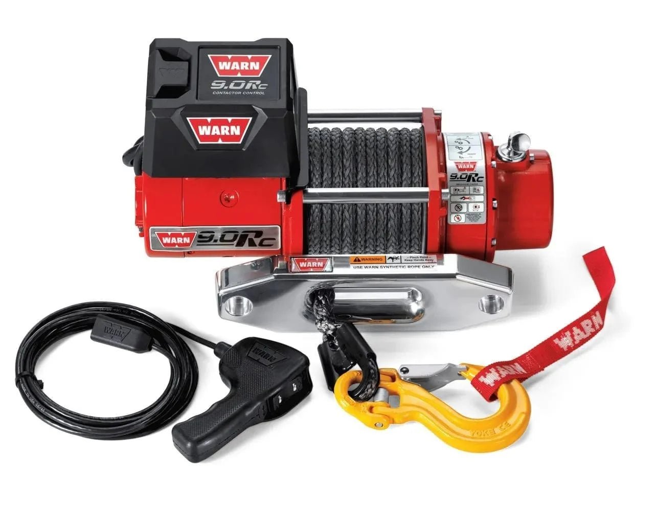 WARN 71550 9.0Rc Truck Winch 9k Synthetic - Rugged Truck Gear