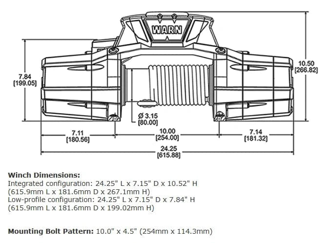 WARN 92820 ZEON 12 PLATINUM WINCH - Rugged Truck Gear