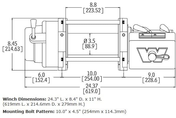 WARN 97720 M12 - S HEAVYWEIGHT WINCH - Rugged Truck Gear