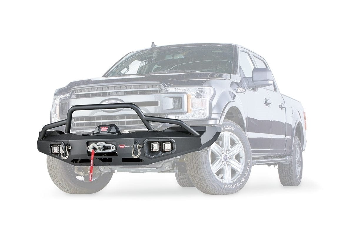 WARN Ascent 100916 2018 - 2020 Ford F150 Front Winch Bumper - Rugged Truck Gear