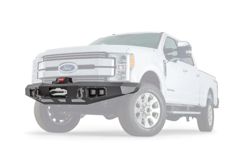 WARN Ascent 100918 2017 - 2022 Ford F250/F350/F450/F550 Super Duty Front Winch Bumper - Rugged Truck Gear